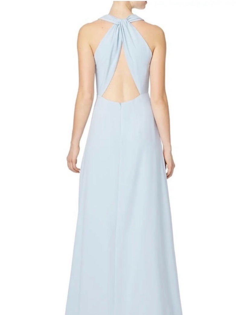 Jill Stuart Light Blue Halter-Back Evening Gown